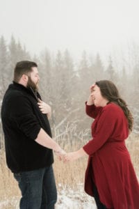KB engaged 103 200x300 - Kelsey + Brian - Snowy Mountain Engagement