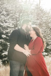 KB engaged 130 200x300 - Kelsey + Brian - Snowy Mountain Engagement