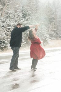 KB engaged 145 200x300 - Kelsey + Brian - Snowy Mountain Engagement