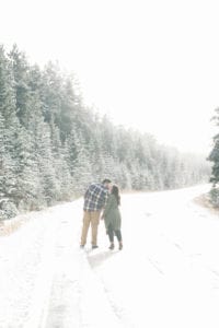 KB engaged 210 200x300 - Kelsey + Brian - Snowy Mountain Engagement