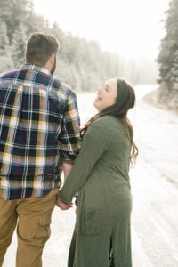 KB engaged 221 200x300 - Kelsey + Brian - Snowy Mountain Engagement