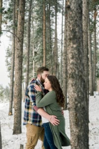 KB engaged 250 200x300 - Kelsey + Brian - Snowy Mountain Engagement