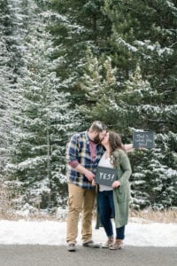KB engaged 282 200x300 - Kelsey + Brian - Snowy Mountain Engagement
