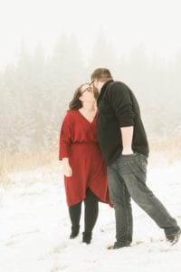 KB engaged 34 200x300 - Kelsey + Brian - Snowy Mountain Engagement