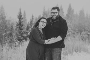 KB engaged 10 300x200 - Kelsey + Brian - Snowy Mountain Engagement