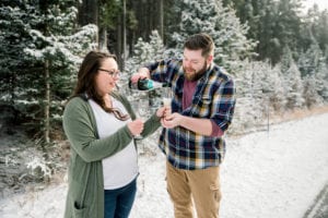 KB engaged 193 300x200 - Kelsey + Brian - Snowy Mountain Engagement
