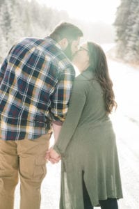KB engaged 213 200x300 - Kelsey + Brian - Snowy Mountain Engagement