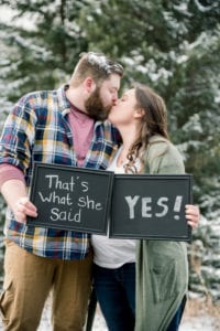 KB engaged 292 200x300 - Kelsey + Brian - Snowy Mountain Engagement