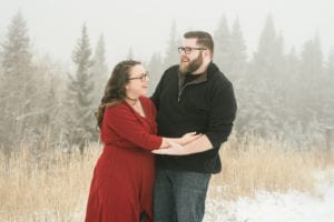 KB engaged 6 300x200 - Kelsey + Brian - Snowy Mountain Engagement